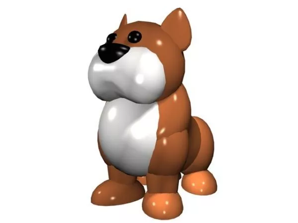 Giant Boxer Dog 3d model