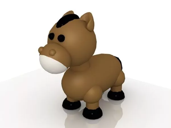 Cartoon Donkey Toy 3d model Cartoon Donkey Toy 3d model