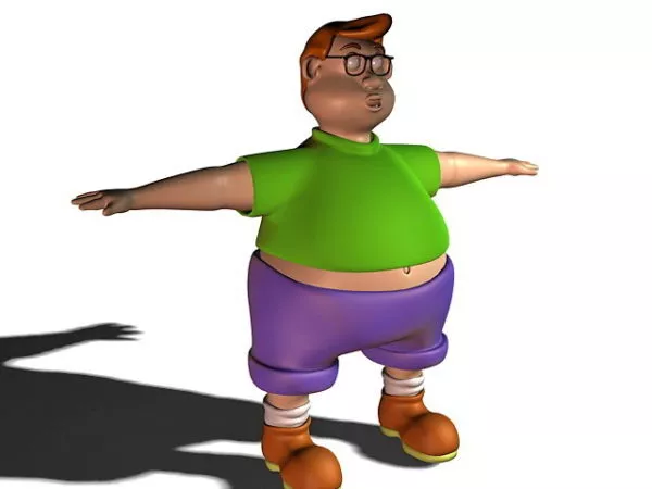 Cartoon Fat Man 3d model Cartoon Fat Man 3d model