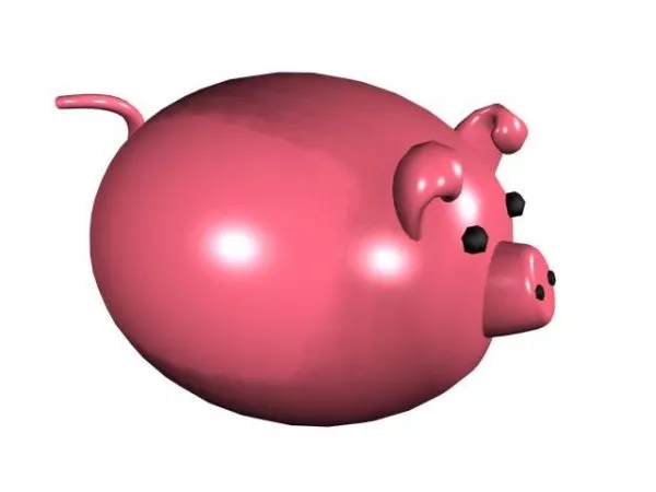 Toy Cartoon Fat Pig 3d model Toy Cartoon Fat Pig 3d model