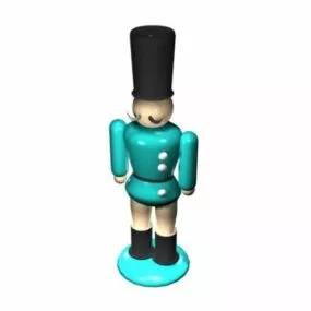 Cartoon Figure Soldier 3d model