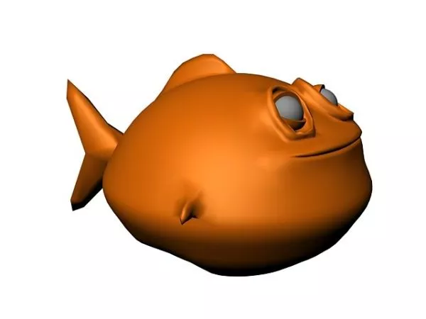 Cartoon Fish Character 3d model Cartoon Fish Character 3d model