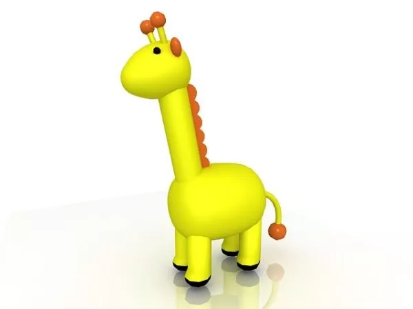 Cartoon Giraffe Toy 3d model Cartoon Giraffe Toy 3d model
