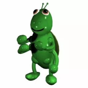 Cartoon Grasshopper Toy 3d model