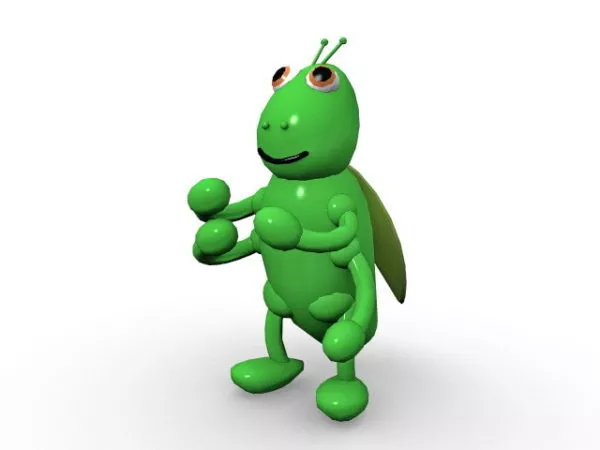 Cricket Insect Grasshopper 3d model