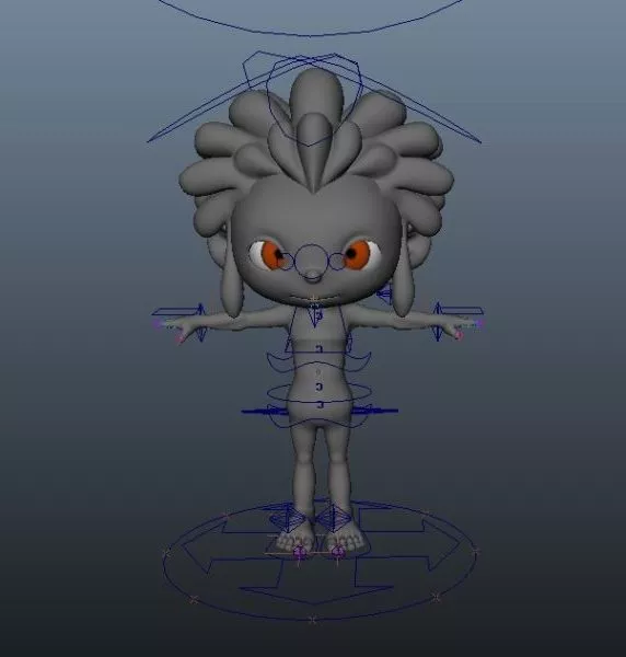 Cartoon Human Rigged 3d model Cartoon Human Rigged 3d model