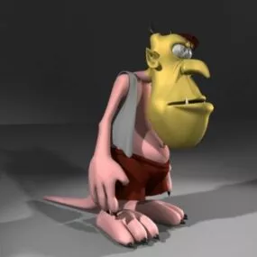 Cartoon Humanoid Monster 3d model