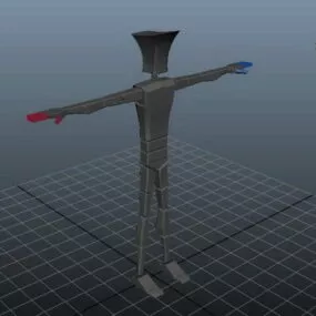 Cartoon Humanoid Rigged 3d model