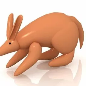 Cartoon Kangaroo Toy 3d model
