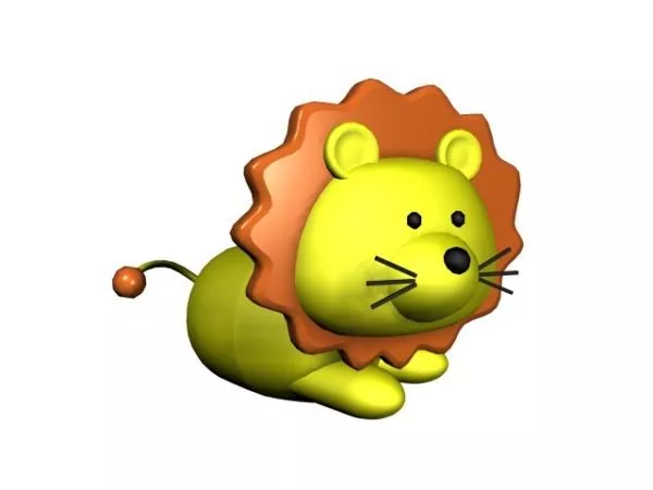 Cartoon Lion Toy 3d model Cartoon Lion Toy 3d model