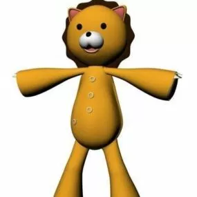 Cartoon Lion Toy 3d model