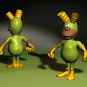 Cartoon Monster Game Character 3d model