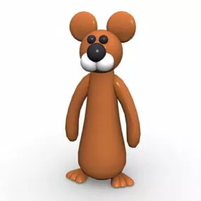 Cartoon Mouse Character 3d model
