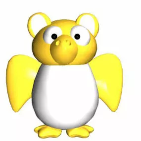 Toy Cartoon Night Owl 3d model