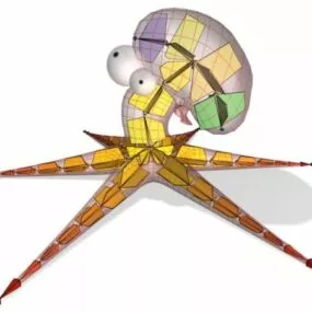 Cartoon Character Octopus 3d model