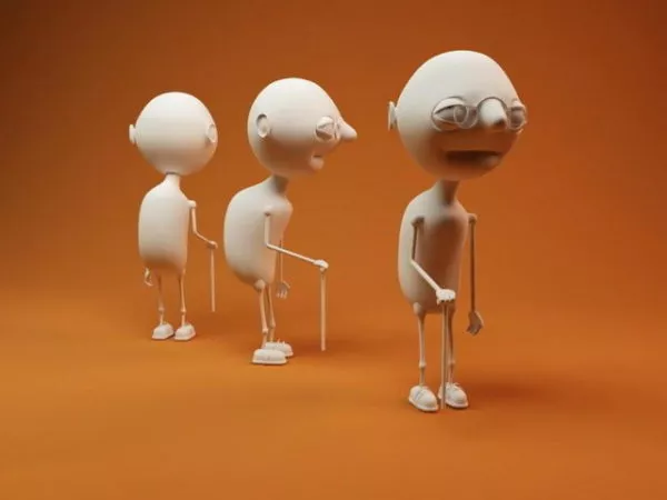 Cartoon Old Man Character 3d model Cartoon Old Man Character 3d model