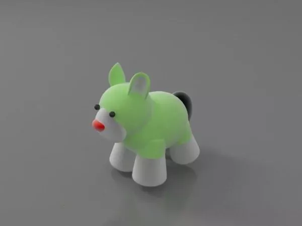 Cartoon Plush Animal Character 3d model Cartoon Plush Animal Character 3d model