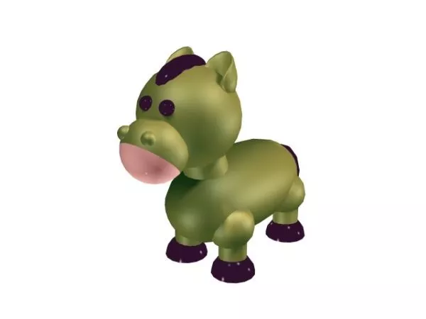Cartoon Pony Toy 3d model Cartoon Pony Toy 3d model