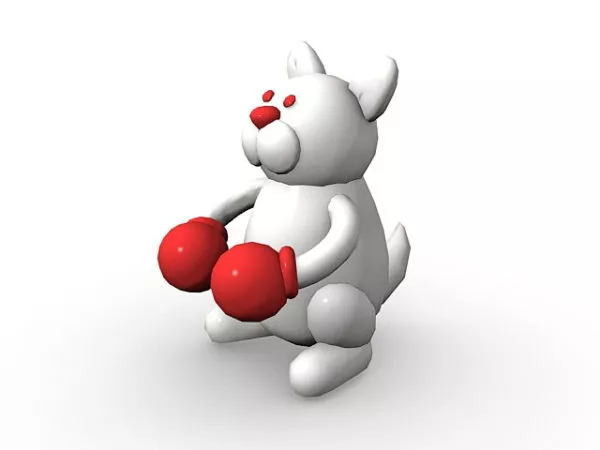 Animal Toy, Rabbit Stuffed Toy 3d model