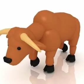 Cartoon Rhino Character 3d model