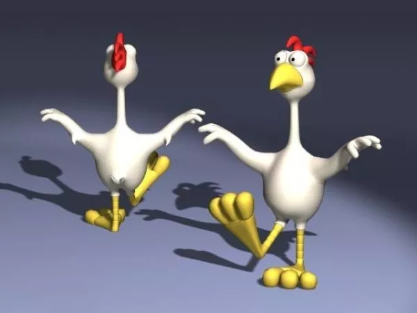 Rooster Low Poly 3d model