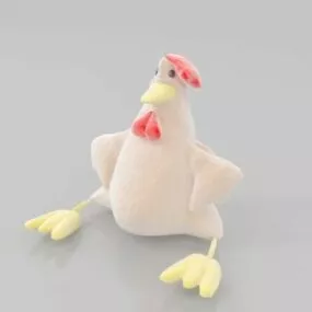 Cartoon Rooster Character 3d model