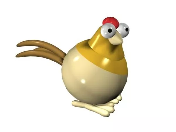 Rooster Low Poly 3d model