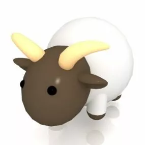 Cartoon Sheep Toy 3d model