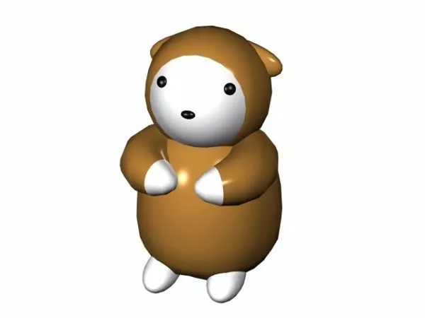 Cartoon Sloth Toy 3d model Cartoon Sloth Toy 3d model
