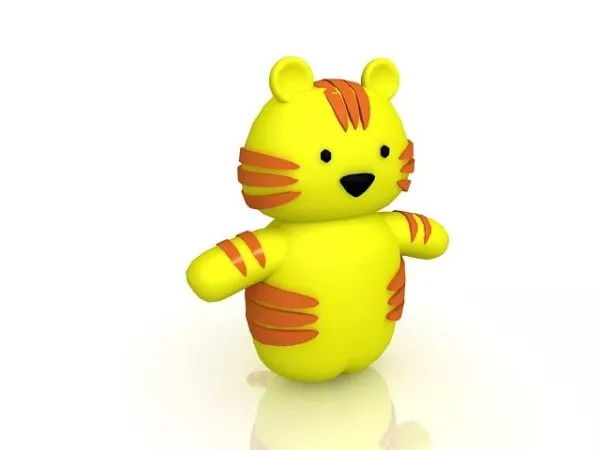 Cartoon Tiger Toy 3d model Cartoon Tiger Toy 3d model