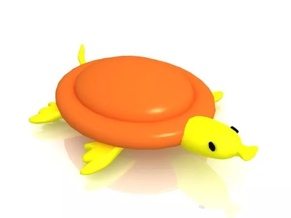 Turtle Fighter Character 3d model