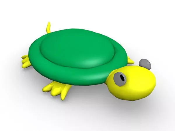 Turtle Fighter Character 3d model