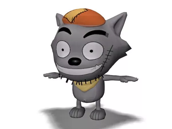 Cartoon Wolf 3d model Cartoon Wolf 3d model