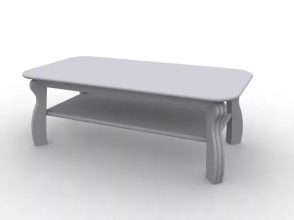 Carved Coffee Side Table Furniture 3d model Carved Coffee Side Table Furniture 3d model