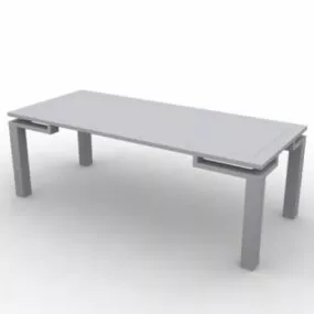 Carved Coffee Table Furniture 3d model