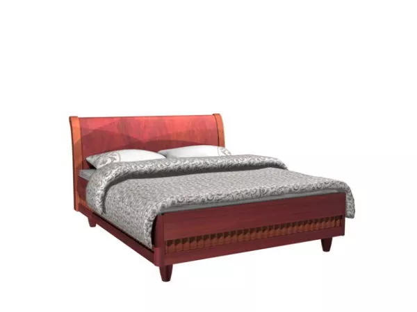 Carved Wooden Bed 3d model Carved Wooden Bed 3d model