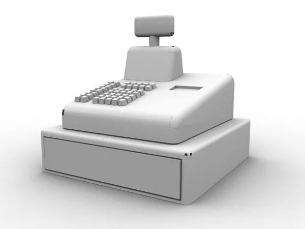 Cash Register Drawer 3d model Cash Register Drawer 3d model