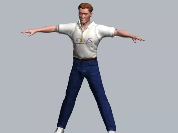 Character Casual Man 3d model Character Casual Man 3d model