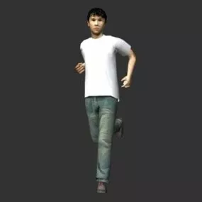 Casual Man Posing Character 3d model