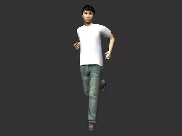 Casual Man Posing Character 3d model Casual Man Posing Character 3d model