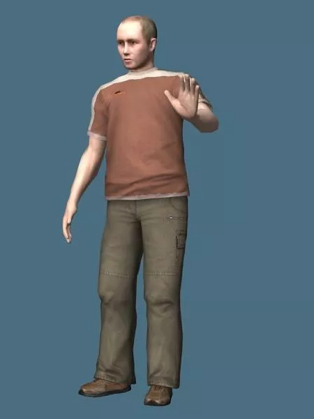 Casual Middle Aged Man Rigged Character 3d model Casual Middle Aged Man Rigged Character 3d model