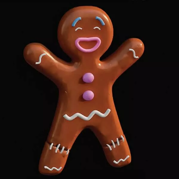 Ceramic Gingerbread Man 3d model Ceramic Gingerbread Man 3d model
