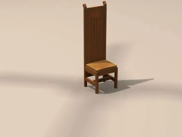 Chair By Frank Lloyd Wright 3d model Chair By Frank Lloyd Wright 3d model
