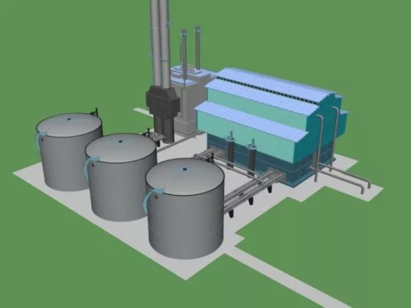 Abandoned Rustic Factory Building 3d model