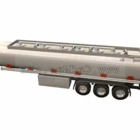 Chemicing Liquid Tank Trailer 3d model