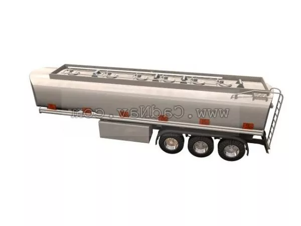 Old Rustic Trailer 3d model
