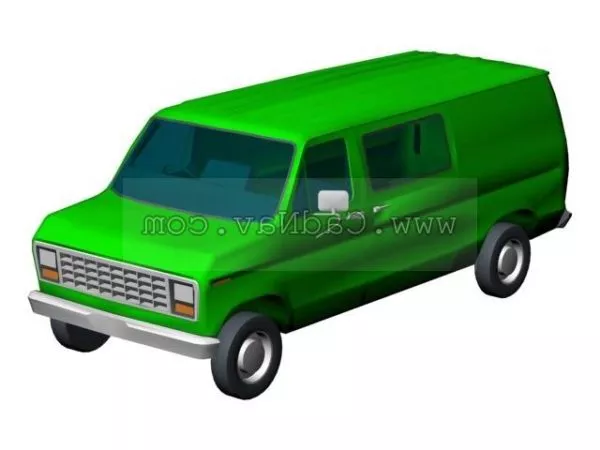 Chevy Van Car 3d model Chevy Van Car 3d model