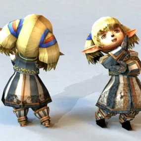 Chibi Elf Girl 3d model