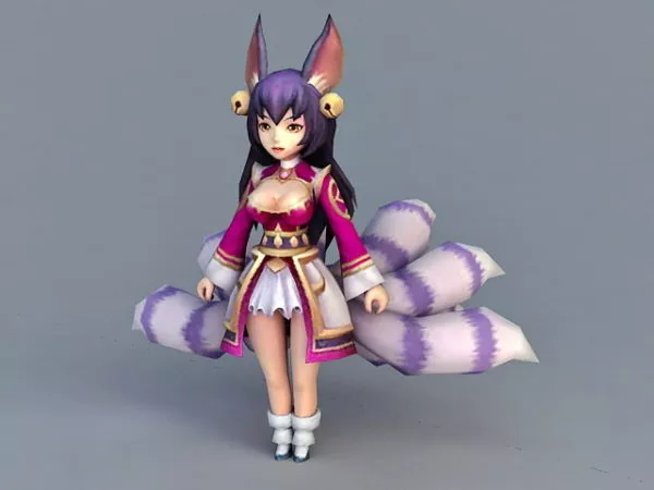 Chibi Fox Girl 3d model Chibi Fox Girl 3d model