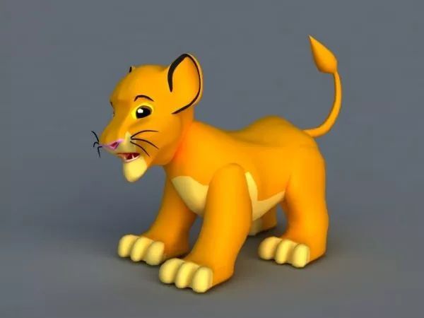 Lion Simba Cartoon 3d model Lion Simba Cartoon 3d model